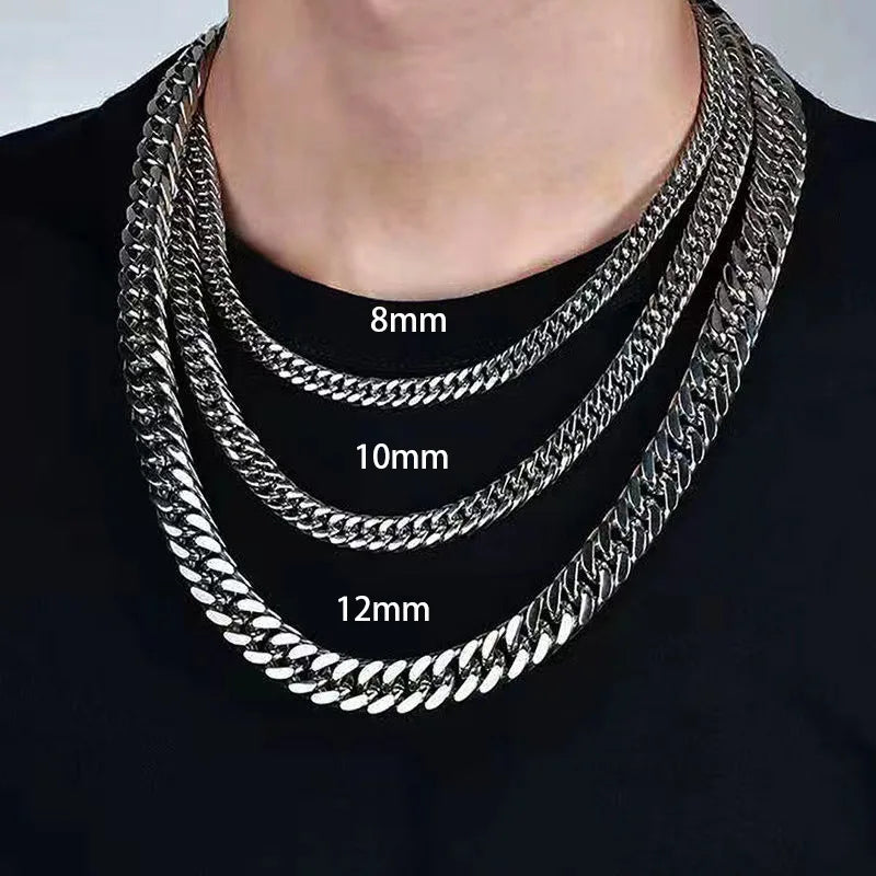 Men's Retro Cuban Link Chain | Hip Hop Style Necklace
