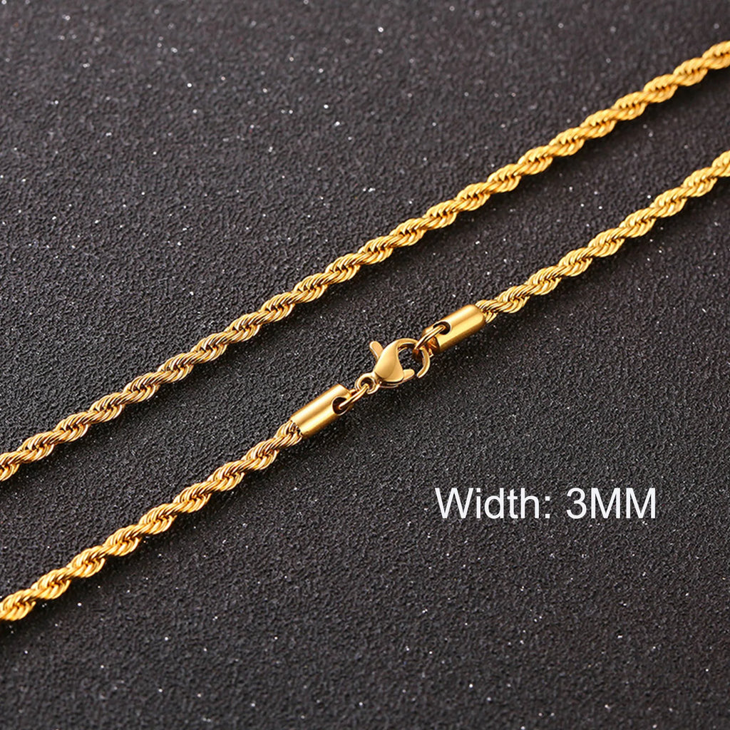 Retro Cuban Link Chain Necklace for Men | Stainless Steel Hip Hop Jewelry