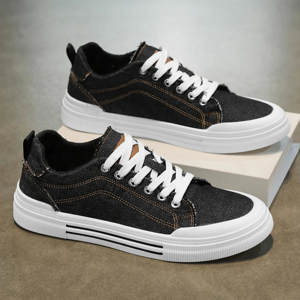 Men's Canvas Skateboarding Shoes | Raw Street™ Low-Tops