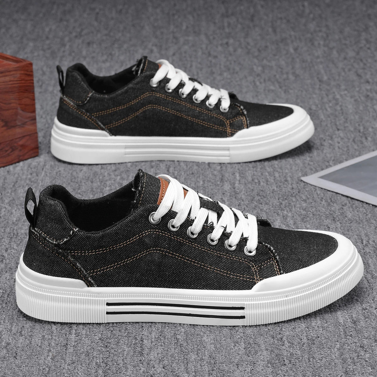Men's Canvas Skateboarding Shoes | Raw Street™ Low-Tops