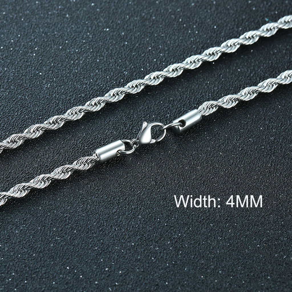 Retro Cuban Link Chain Necklace for Men | Stainless Steel Hip Hop Jewelry