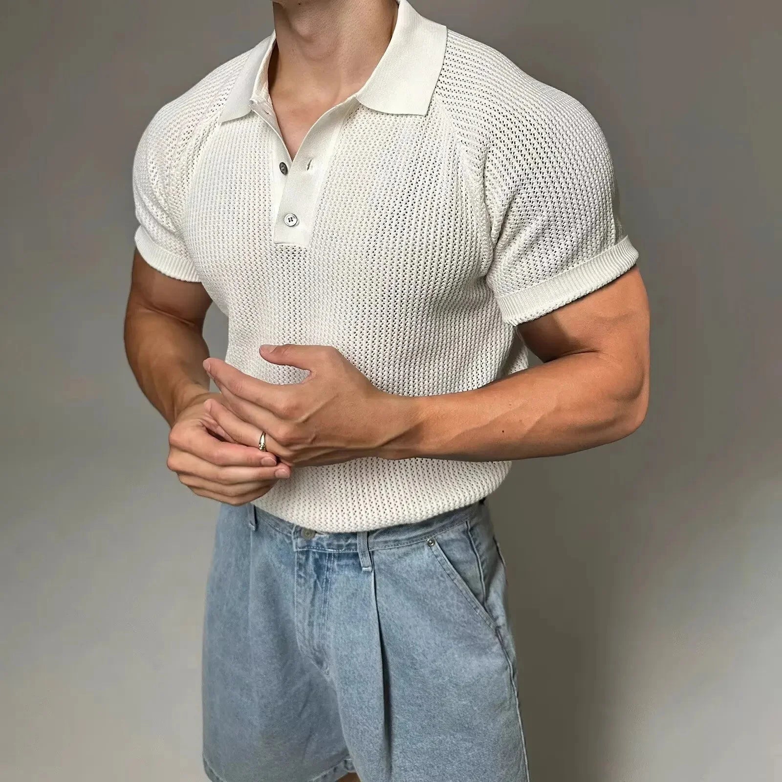 Men's Breathable Performance Polo Shirt | BreathCore™ Casual Tech Polo