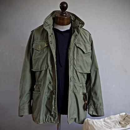 Vietnam-Era M65 Jacket - Black & Green